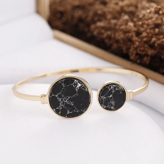 Natural Stone Cuff Bracelets