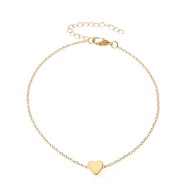 New 3pcs/set Gold Color Simple Chain Anklets For Women