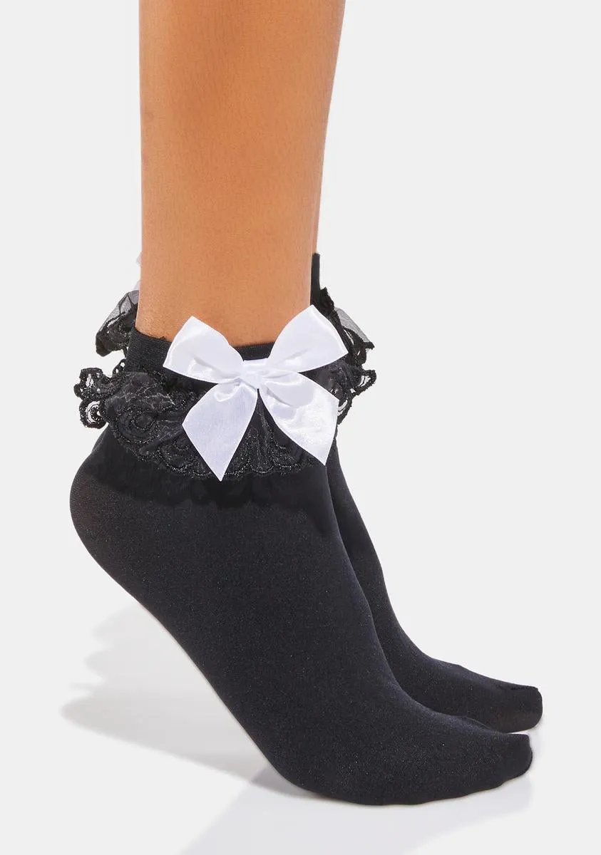 Noir Sweeter Tingz Ankle Socks