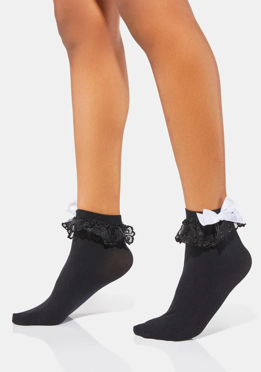 Noir Sweeter Tingz Ankle Socks