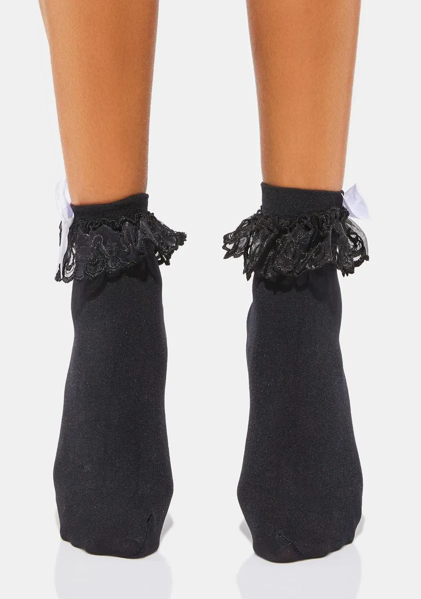 Noir Sweeter Tingz Ankle Socks