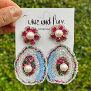 NOLA Oyster Bead Jeweled Earrings