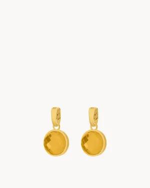 November Happiness Birthstone Signature Earring Pendants