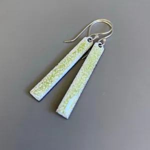 Olive Green Bar Earrings