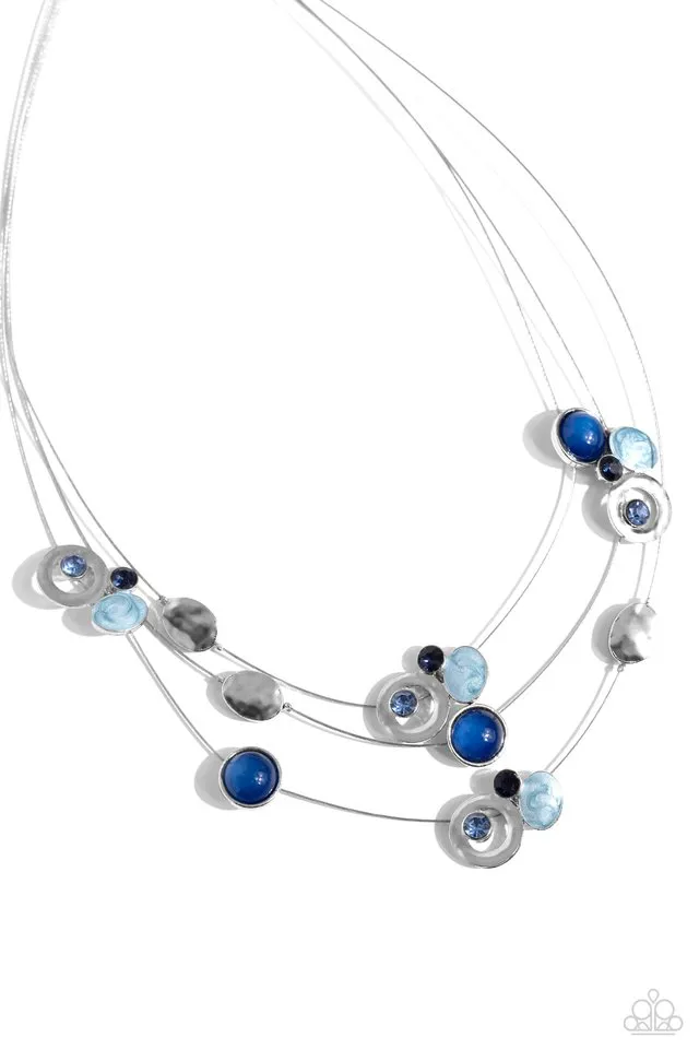 Paparazzi Necklace ~ Affectionate Array - Blue