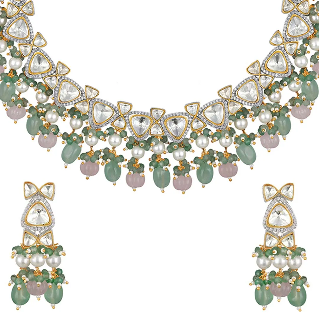 Pastel Garden Necklace Set - HRNS139