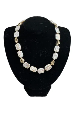 Pepite and Pearl Necklace