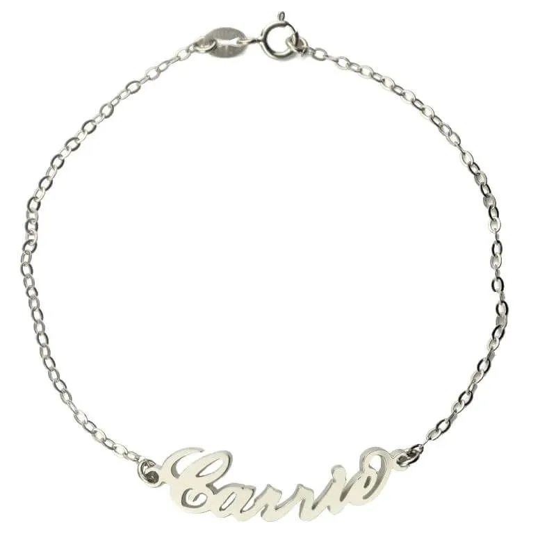 Personalized Name Anklet - 18K Gold Plated Custom Name Anklet for Her