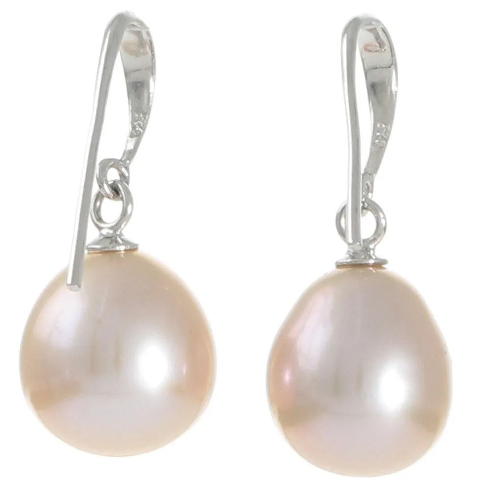 Pink Freshwater Hook Earrings