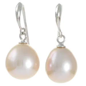 Pink Freshwater Hook Earrings