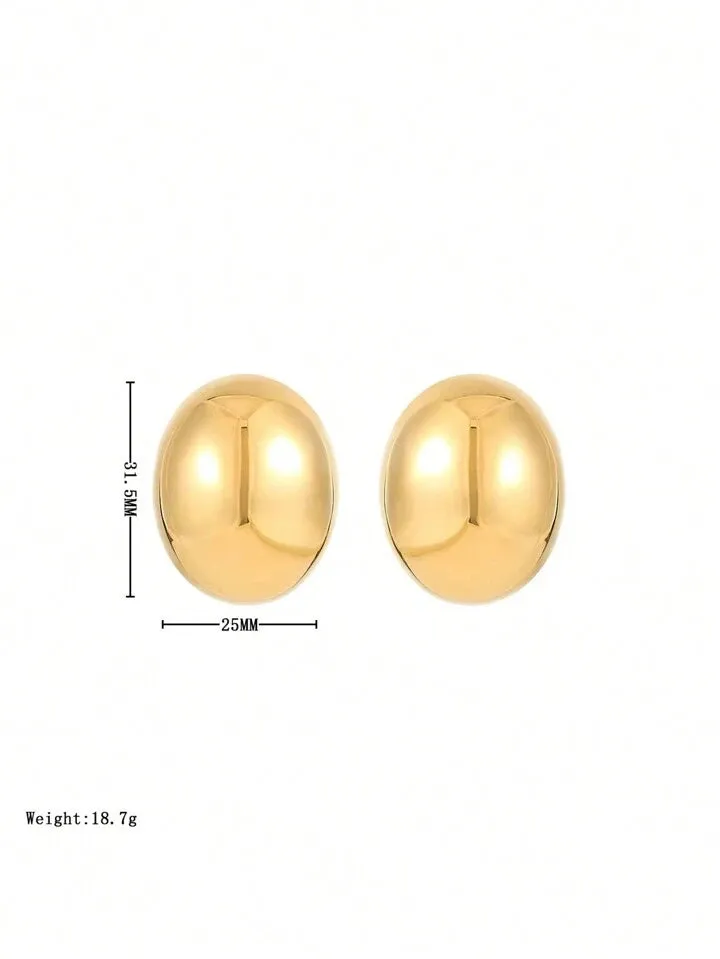 "ROUND" DROP EARRINGS - SILVER