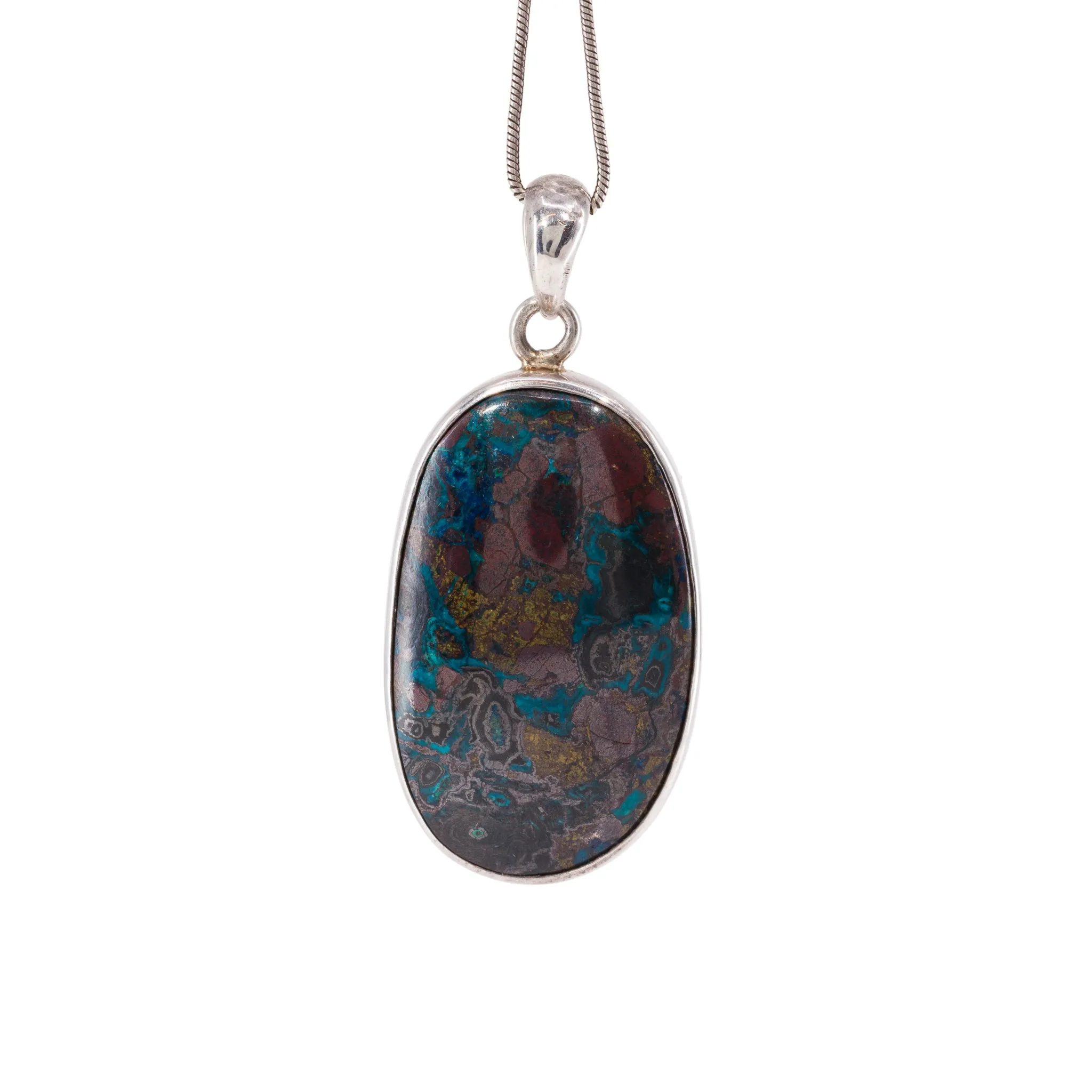 "Sonora Sunset" Sterling Silver Handcrafted Gemstone Pendant