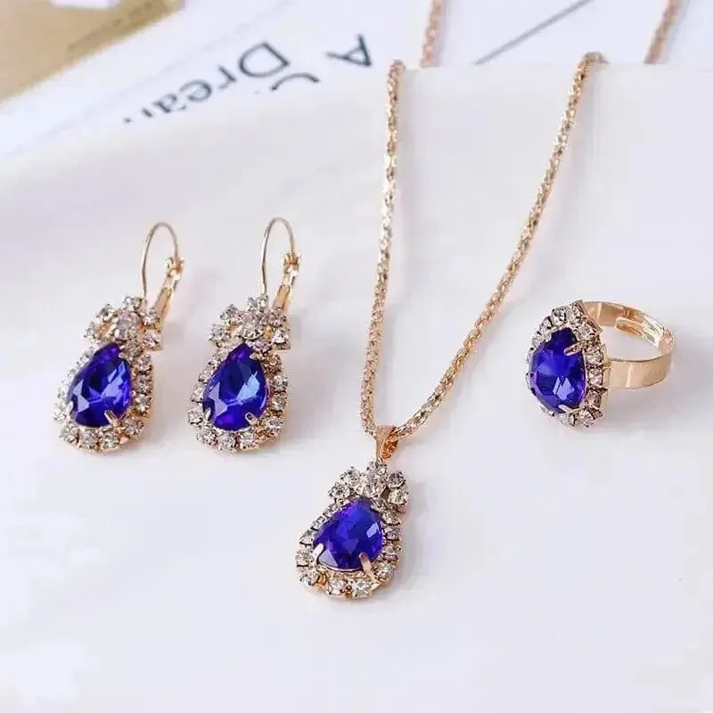 Rhinestone Necklace Earrings Set: A Luxurious Addition to Your Jewelry Collection 🌟