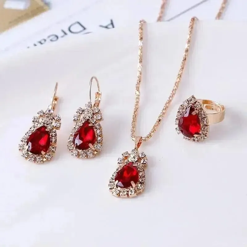 Rhinestone Necklace Earrings Set: A Luxurious Addition to Your Jewelry Collection 🌟
