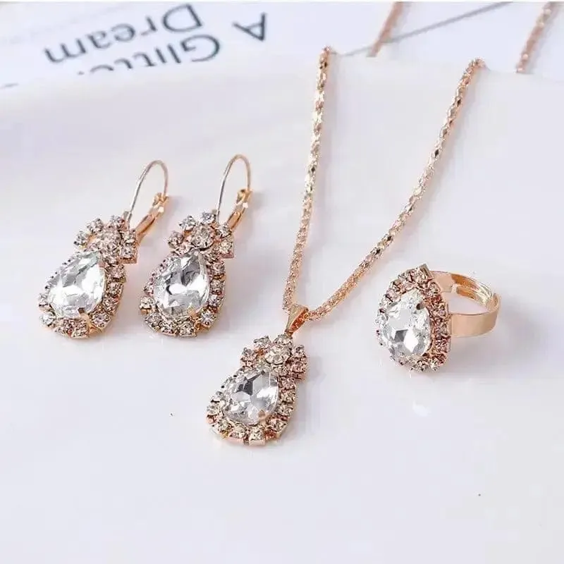 Rhinestone Necklace Earrings Set: A Luxurious Addition to Your Jewelry Collection 🌟