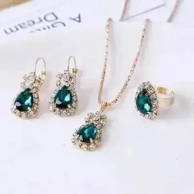 Rhinestone Necklace Earrings Set: A Luxurious Addition to Your Jewelry Collection 🌟