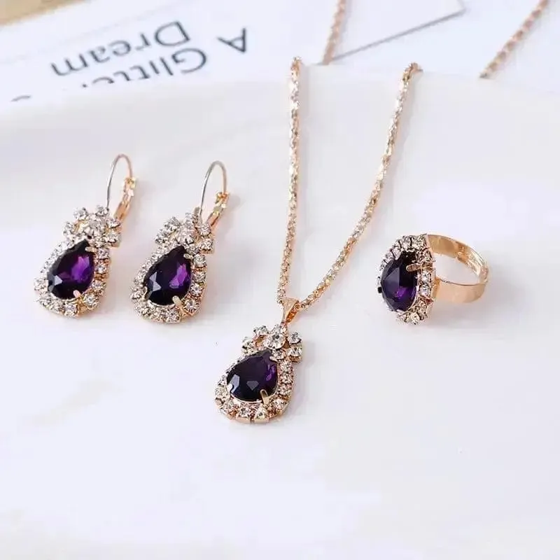 Rhinestone Necklace Earrings Set: A Luxurious Addition to Your Jewelry Collection 🌟