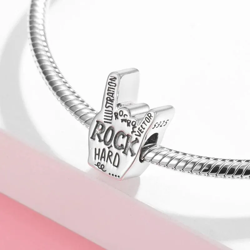 Rock Hand Gesture Charm