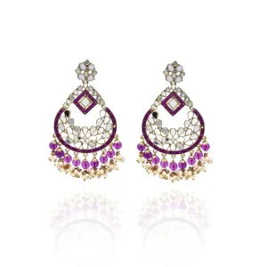 Sahiba Mirror Earrings Tikka Set
