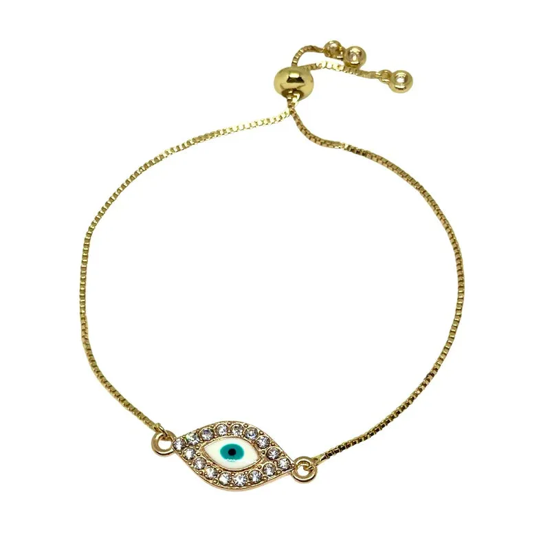 Shimmer Eye Slider Bracelet