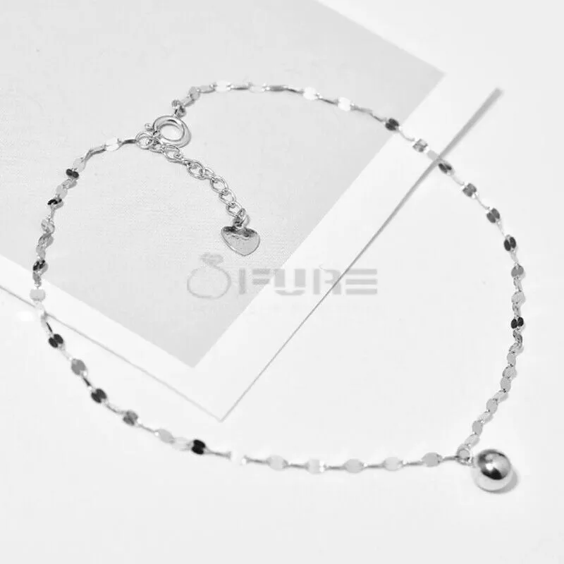 Silver Lace Linked Chain Ankle Bracelet Boho Foot Anklet Women Girls Jewellery