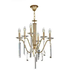 Simple Classic Chandelier 6 Bulbs