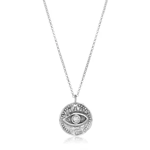Single Eye Evil Protection Necklace in Sterling Silver