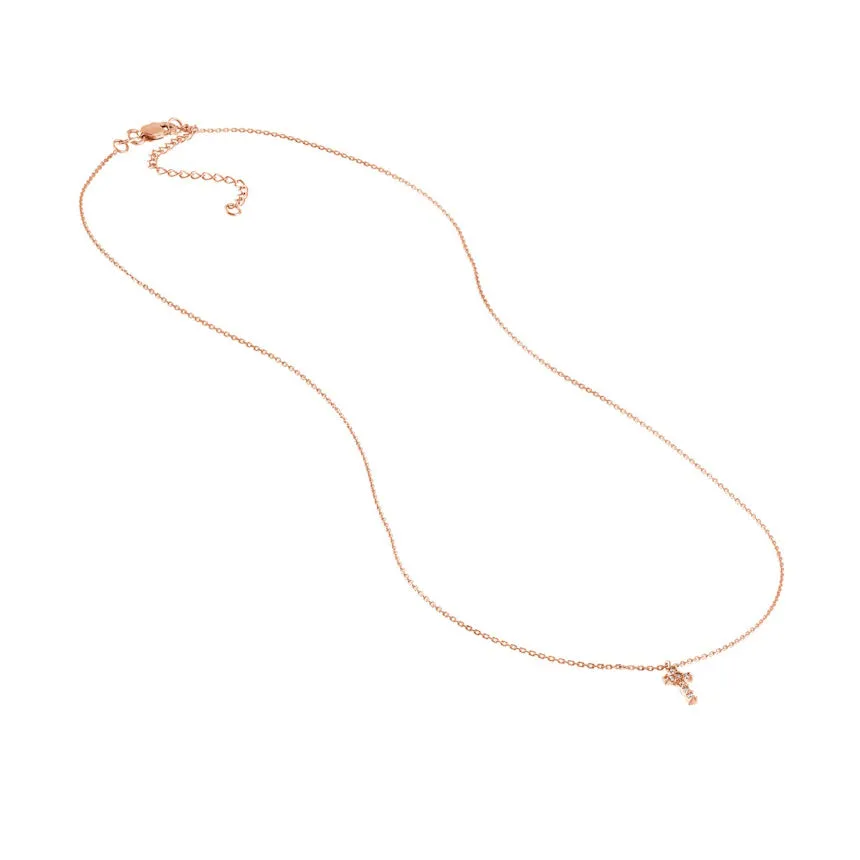 Small Cross With Diamonds