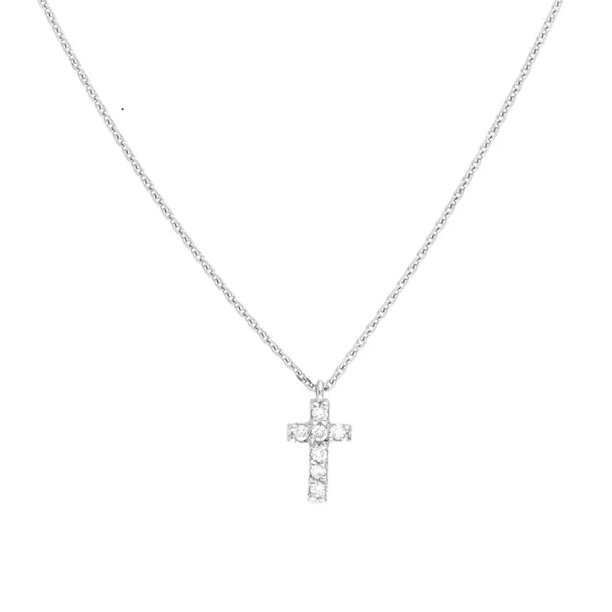 Small Cross With Diamonds