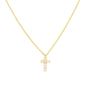 Small Cross With Diamonds