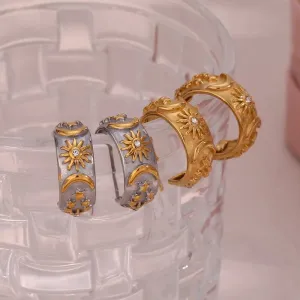 Sol y Luna Hoop Earrings