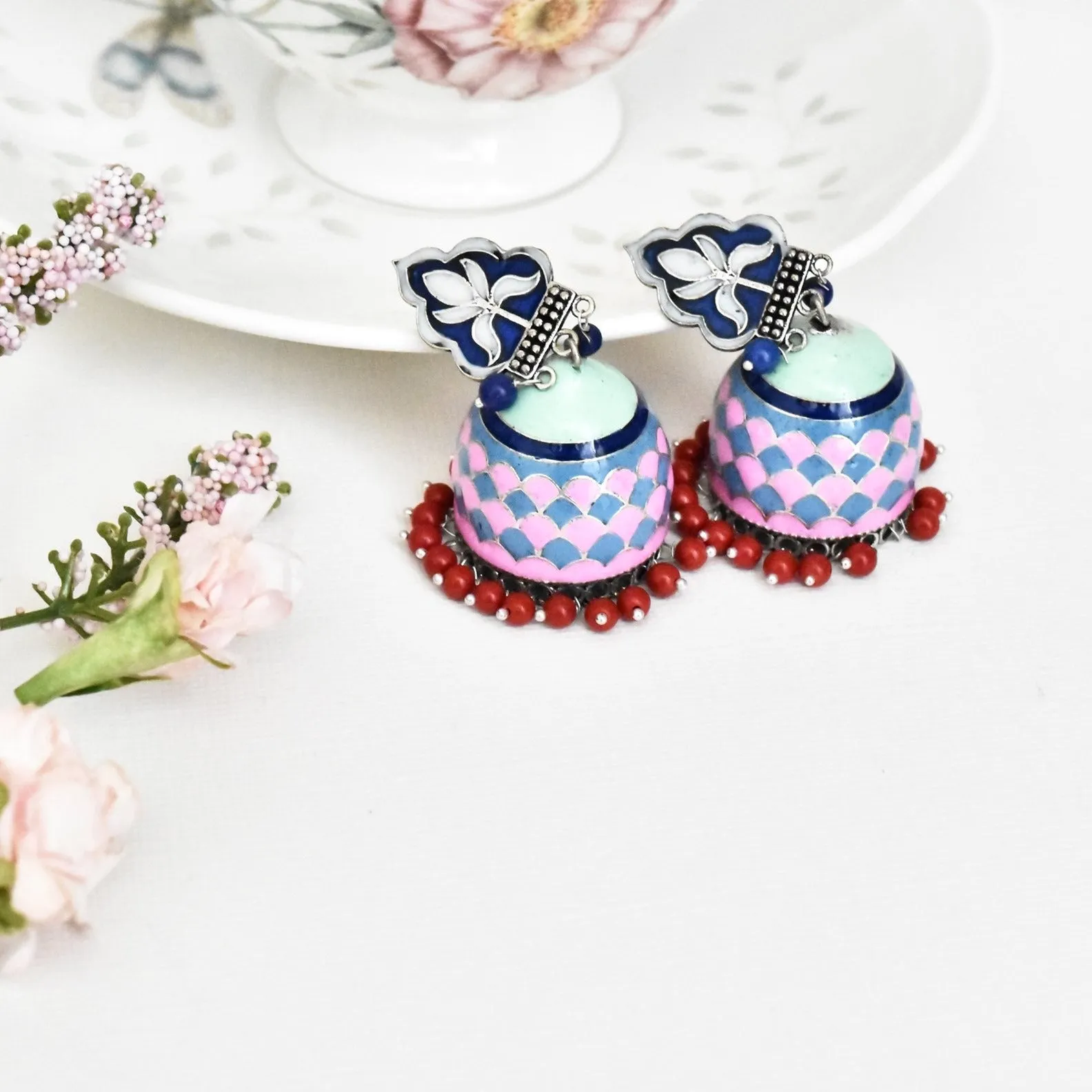 Sonia Meenakari Earrings