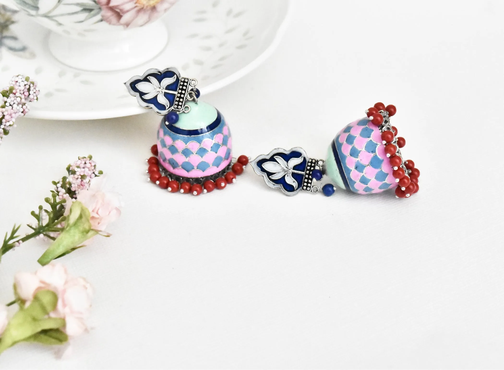 Sonia Meenakari Earrings