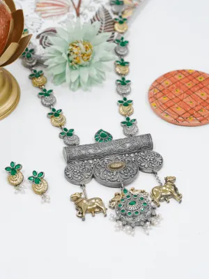 Statement Avya Tribal Necklace Set