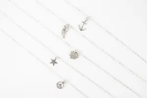 Sterling Silver Charm Anklet