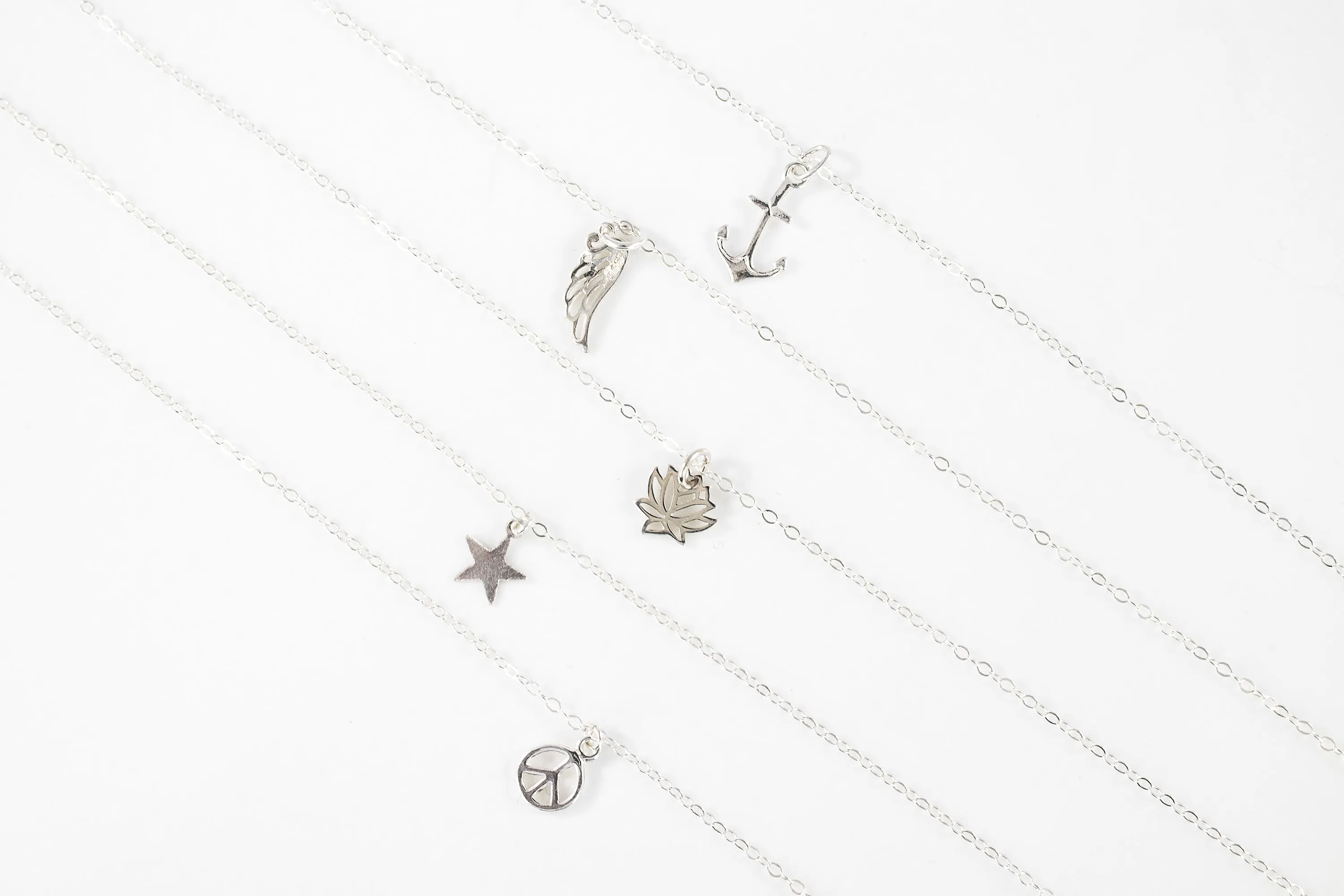 Sterling Silver Charm Anklet