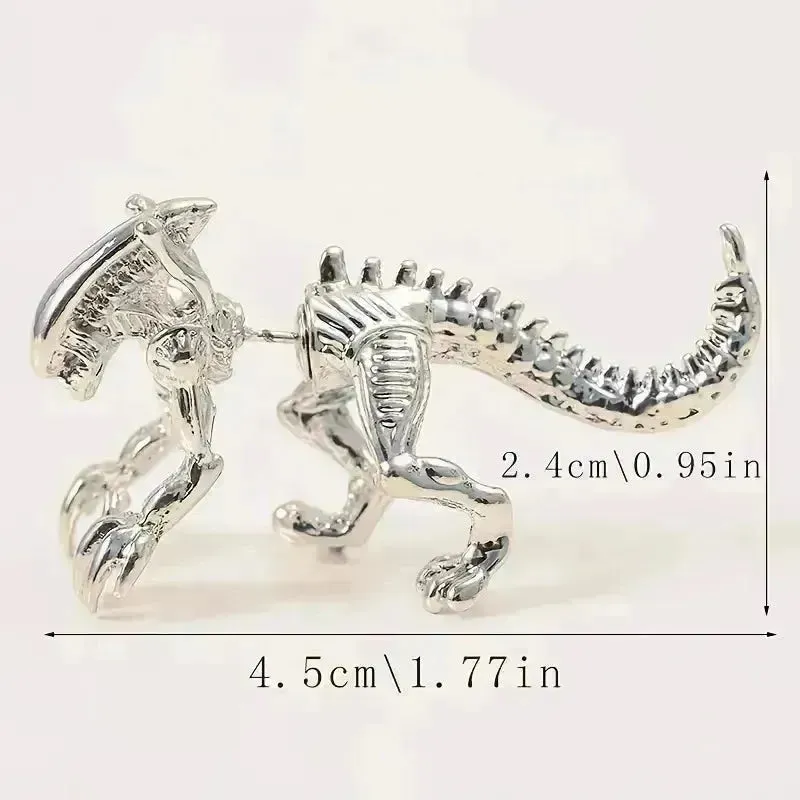 Stylish Alien Shaped Stud Earrings