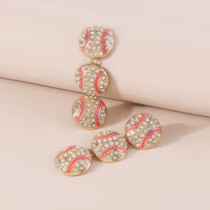 Stylish Baseball Earrings