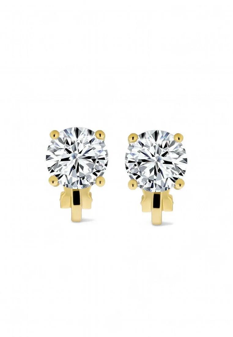 Stylish Cube-Shaped  Clip-On Earrings