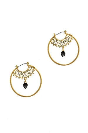 Stylish Fashion Rhinestone Hoop Earring