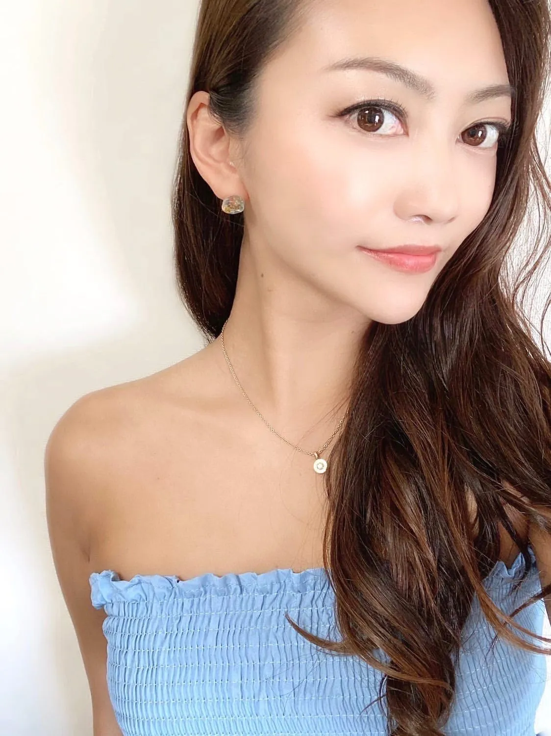 Suigetsu Hana ~ 2-way Pierced earrings with Ryukyu glass and cotton pearls