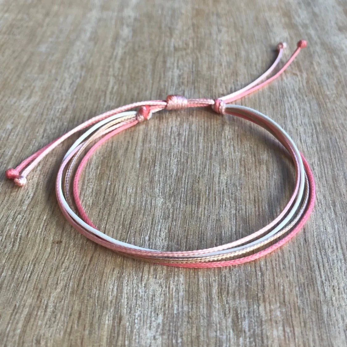Surfside Coral String Anklet