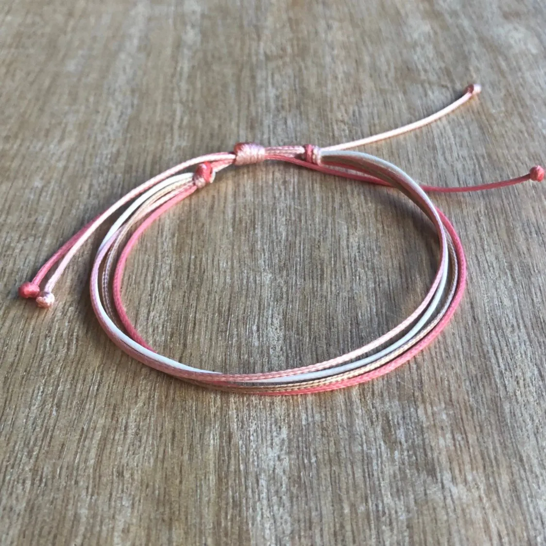 Surfside Coral String Anklet