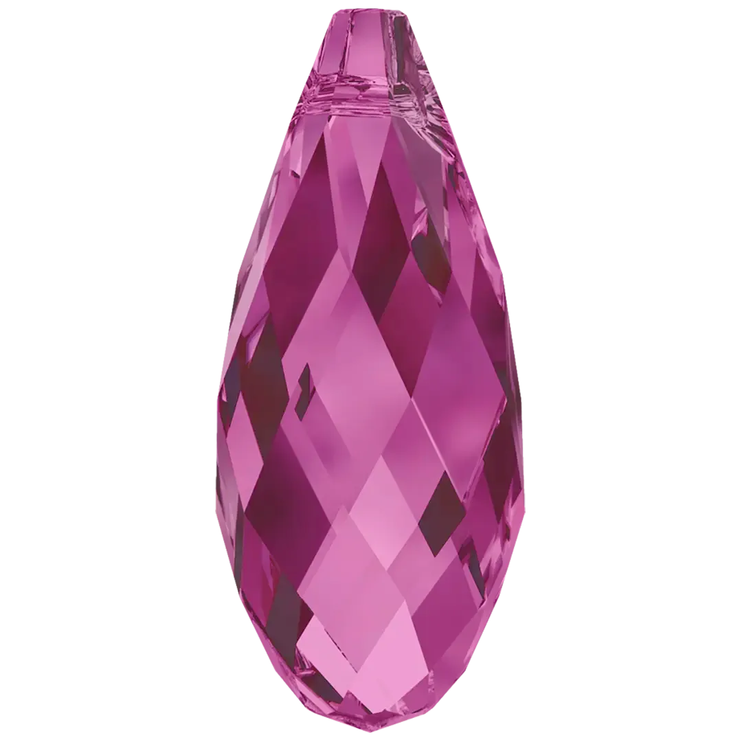 Swarovski Pendants Briolette (6010) Fuchsia