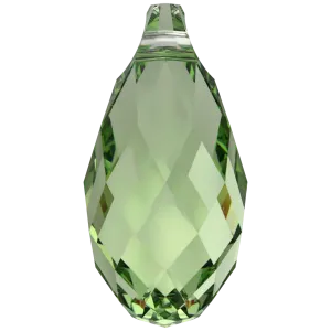 Swarovski Pendants Briolette (6010) Recreated Peridot