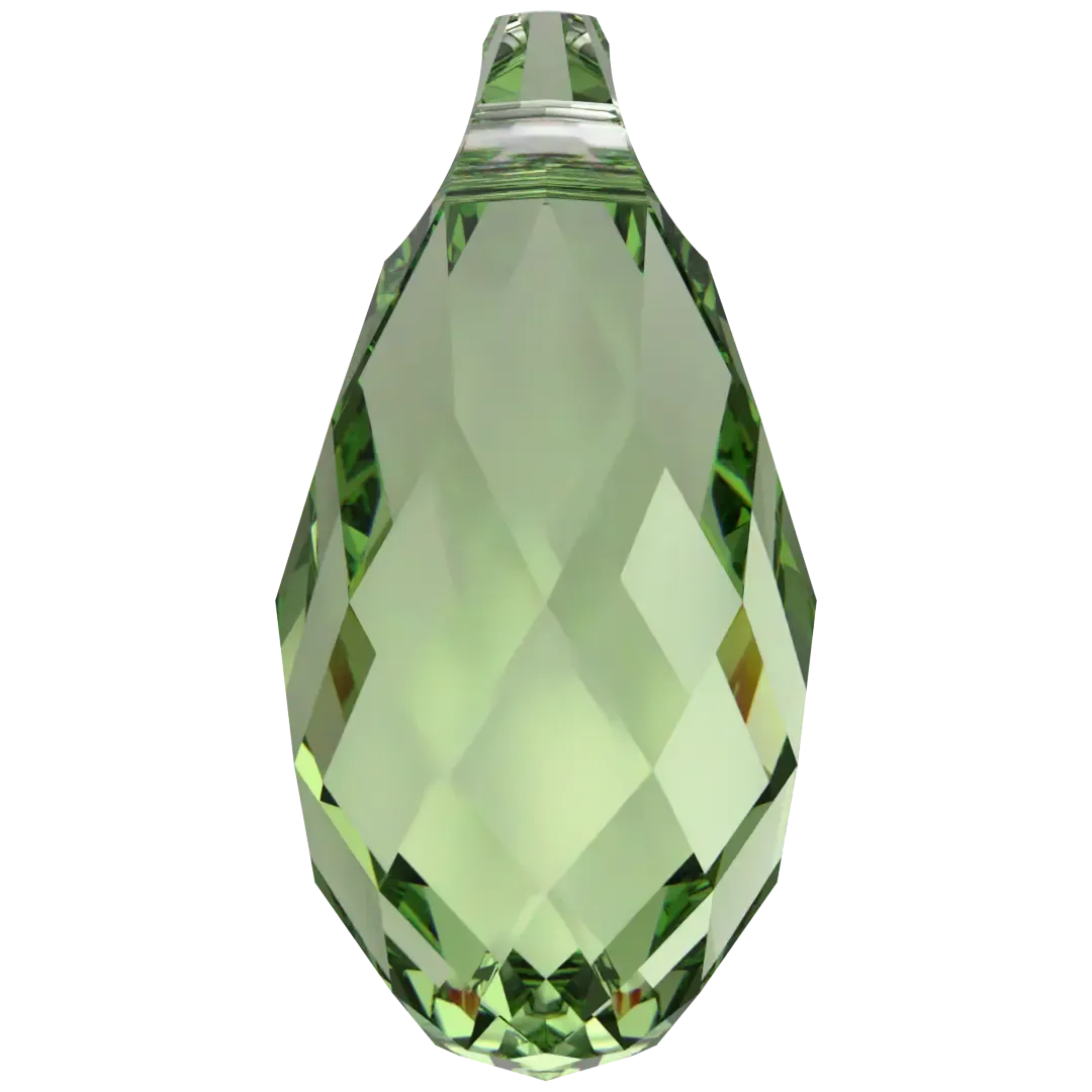 Swarovski Pendants Briolette (6010) Recreated Peridot