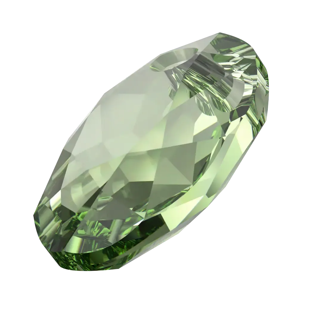 Swarovski Pendants Elliptic Cut (6438) Recreated Peridot