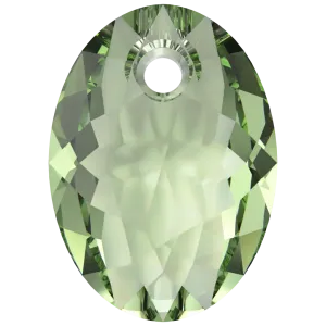 Swarovski Pendants Elliptic Cut (6438) Recreated Peridot