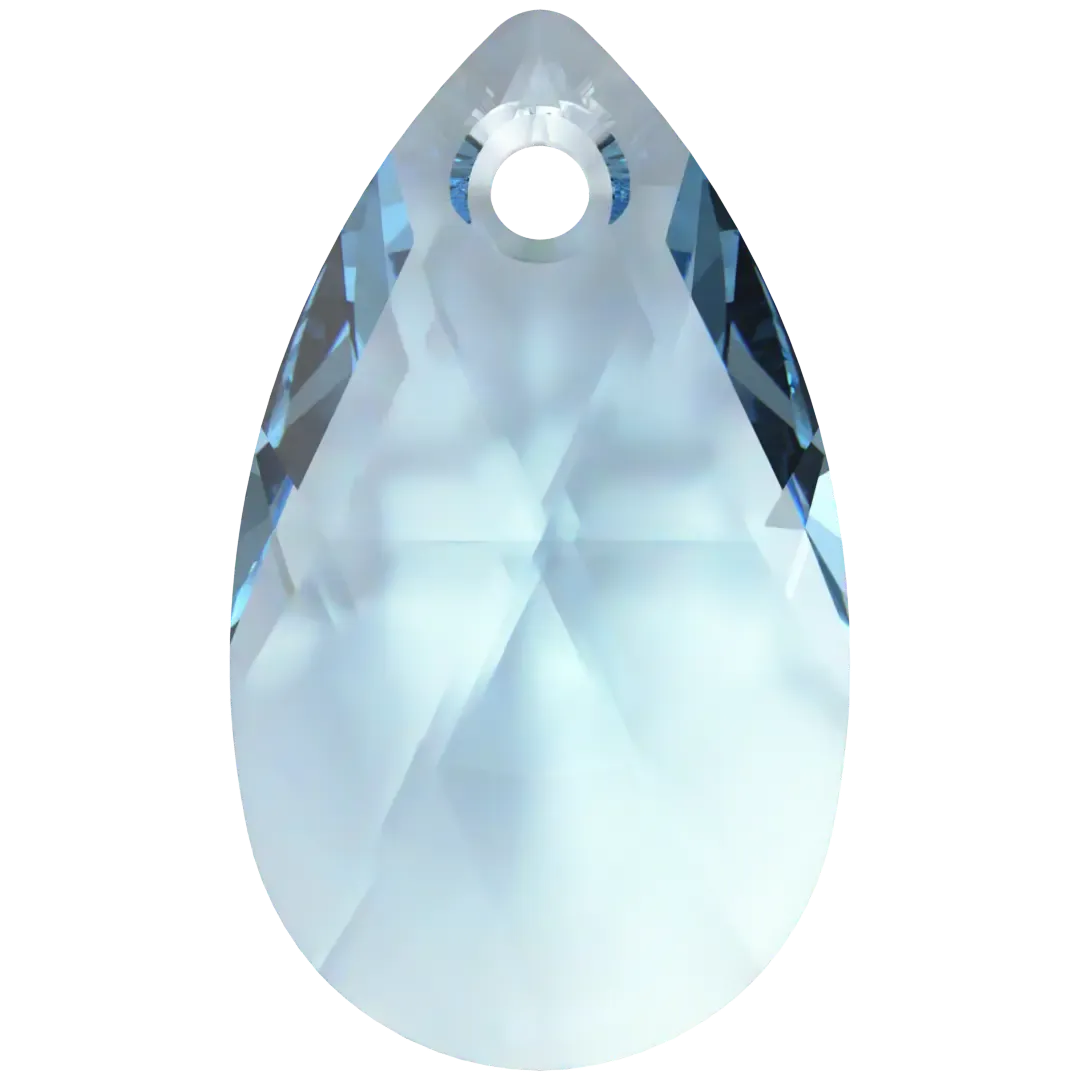 Swarovski Pendants Peardrop (6106) Aquamarine
