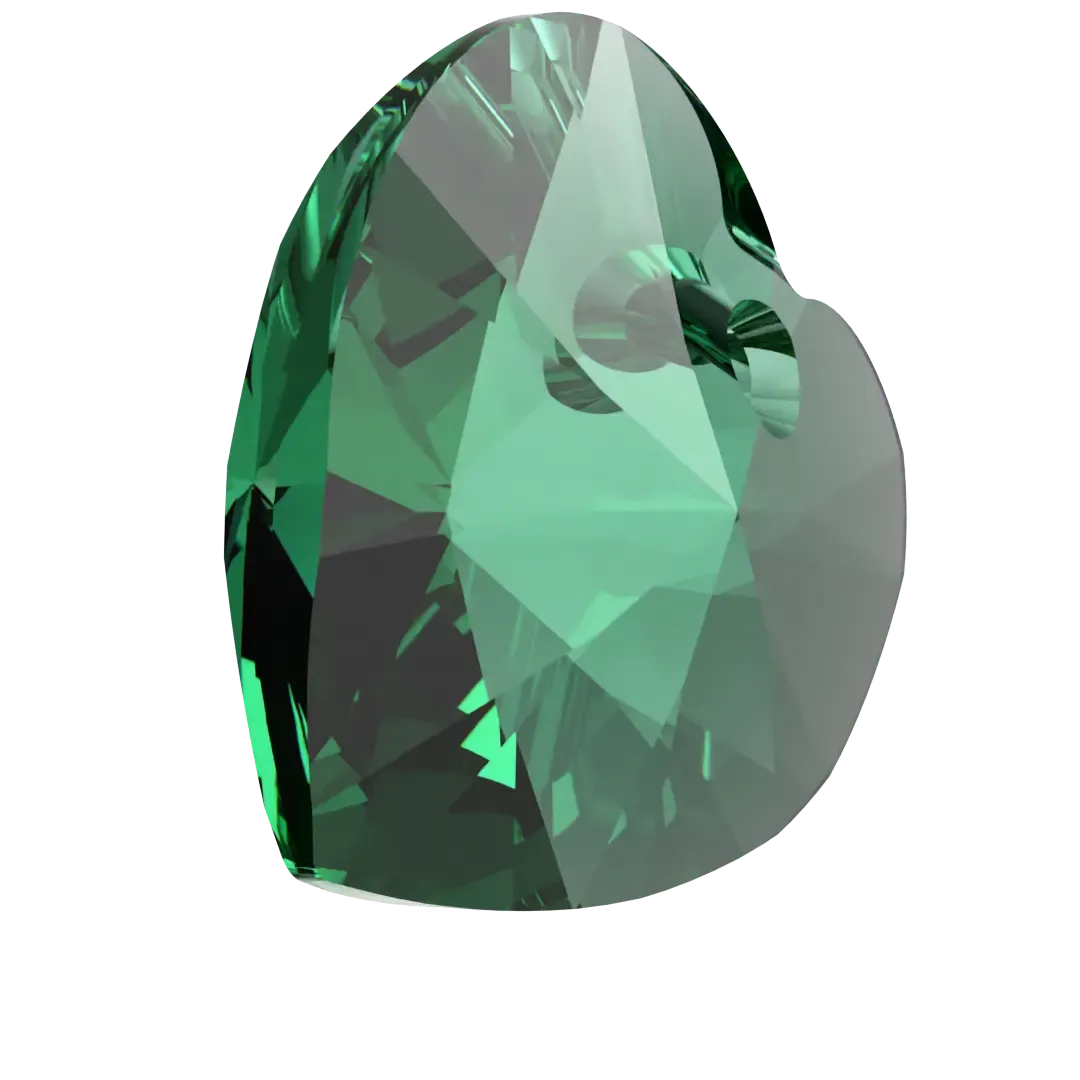 Swarovski Pendants Xilion Heart (6228) Majestic Green